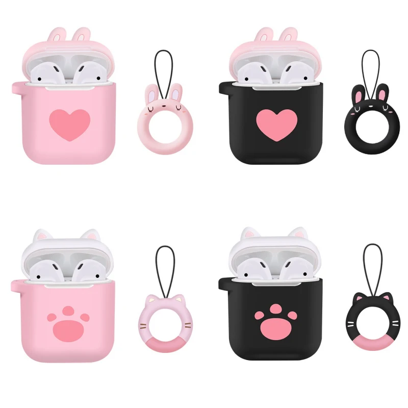 

Vecosry For Airpods Silicone Case Wireless Bluetooth Earphones Case Apple i10 i12 TWS Earbud Earphone accessories Protective
