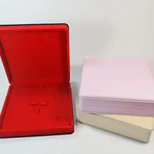 Набор украшений коробка 19x19x5 см ожерелье серьги кольцо подарочная коробка бархатная Свадебная Упаковка держатель ювелирных изделий Дисплей Коробка Для Хранения Чехол 60 шт