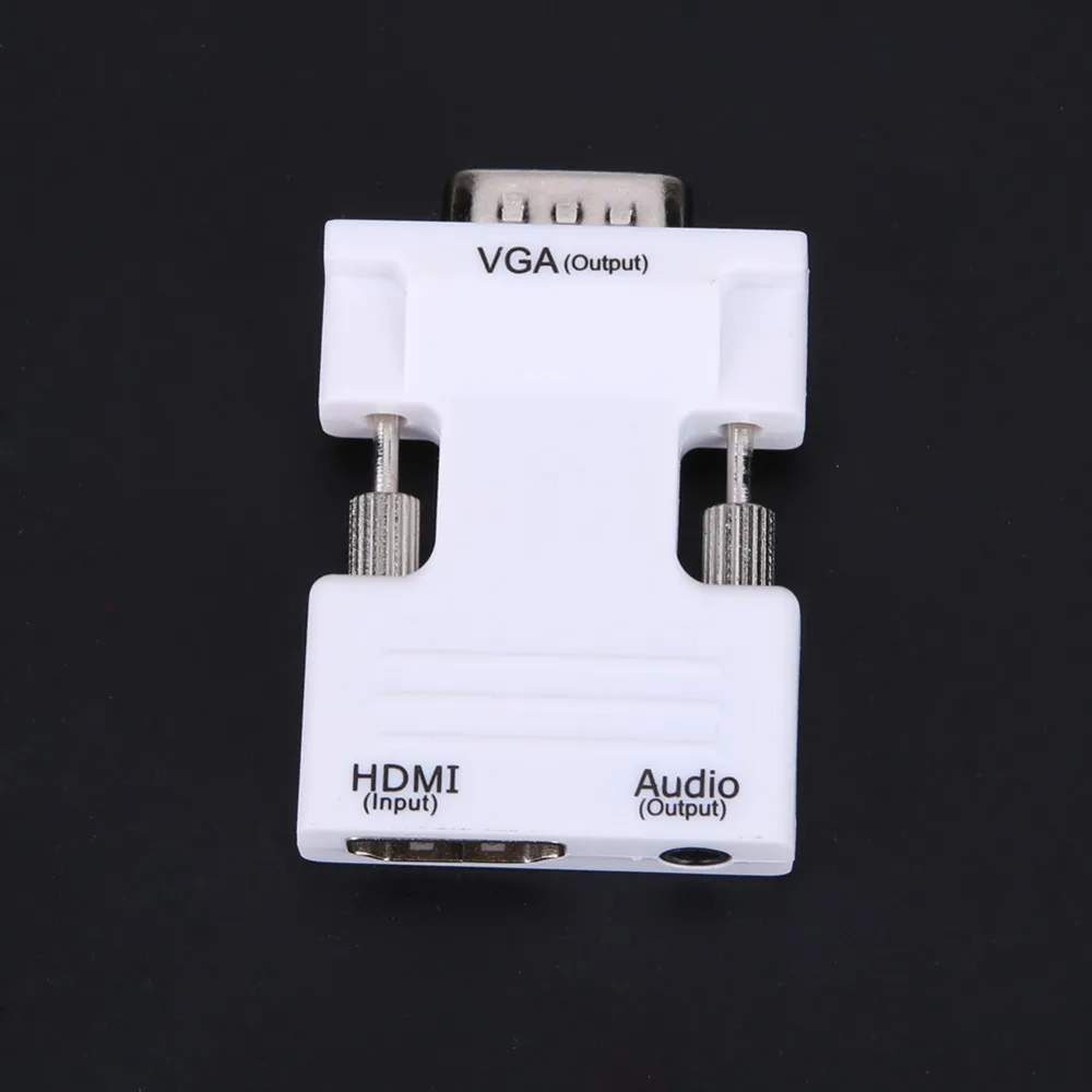 HDMI Женский к VGA Мужской конвертер с аудио адаптером поддержка 1080P выход сигнала конвертер с аудио кабели для компьютера
