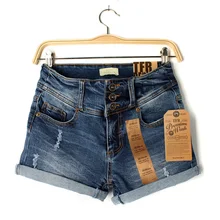 Новинка, Брендовые женские летние шорты, джинсы, сексуальные, высокая талия, обтягивающие, стрейчевые, хлопковые, рваные, повседневные, популярные, короткие штаны