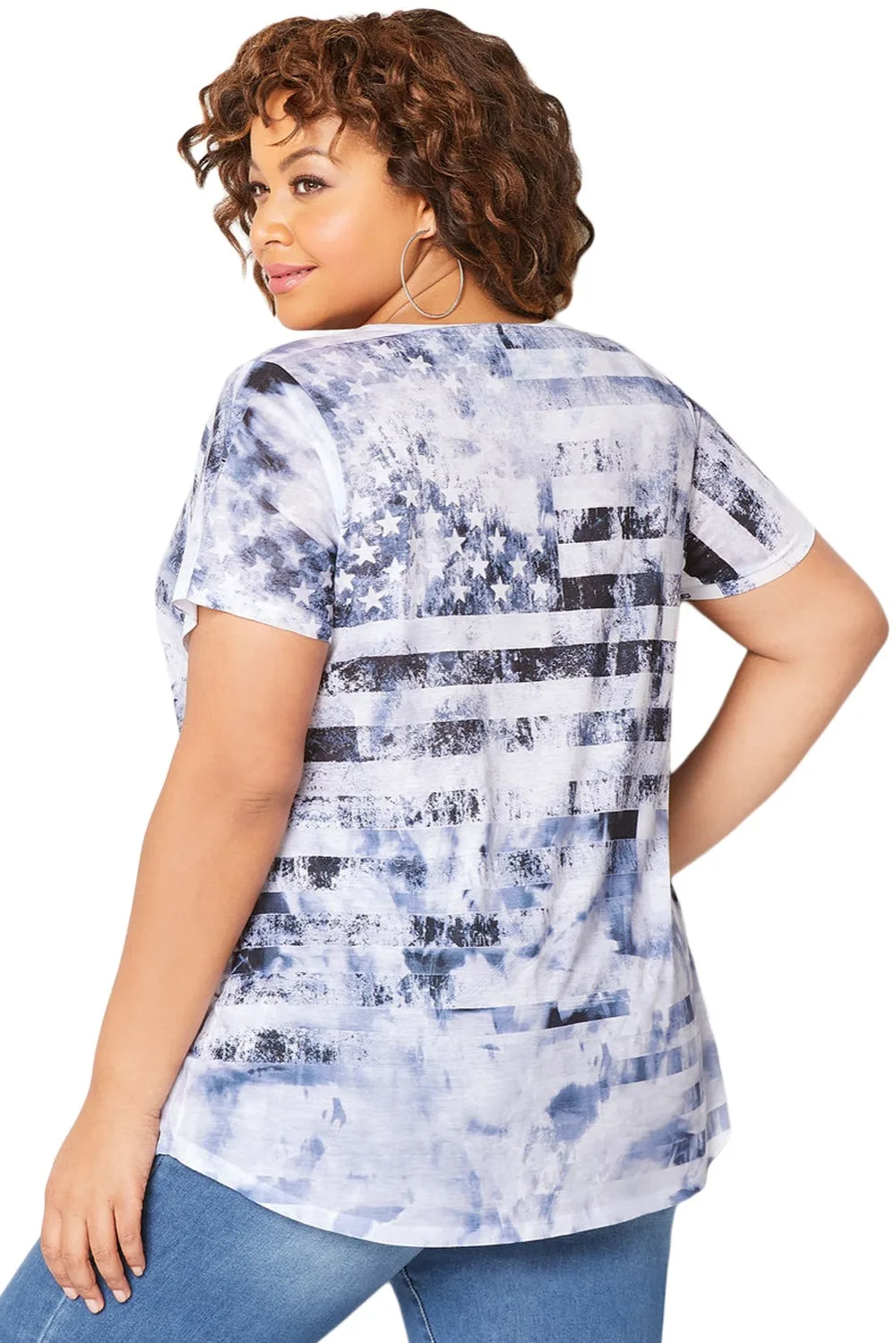 Light-Blue-American-Dream-Tie-Dye-Plus-Size-Tee-LC251077-4-2