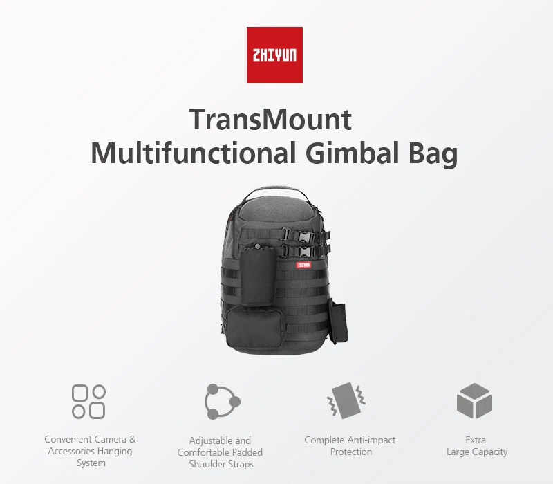 Zhiyun Многофункциональный рюкзак для камеры Водонепроницаемый Открытый DSLR Объектив сумка для хранения для Weebill Lab Gimbal аксессуар