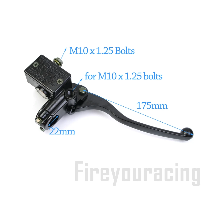 Najtaniej Z przodu motocykla dźwignia hamulca CYLINDER GŁÓWNY dźwignia pompy prawo 22mm 7 8 \