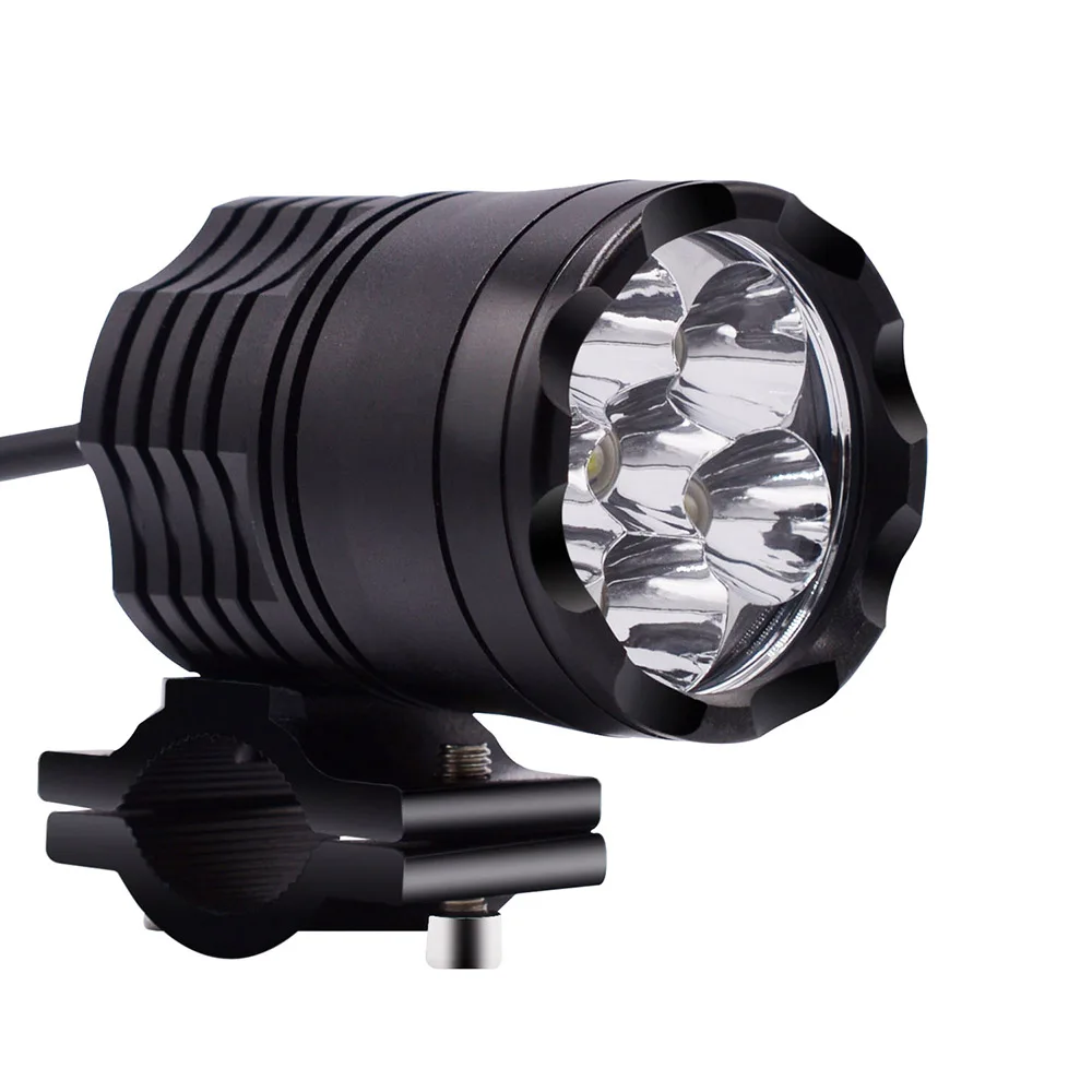 

External Constantly Bright Motorcycle Light 9-48v Aluminum Alloy Headlight 30w with Switch