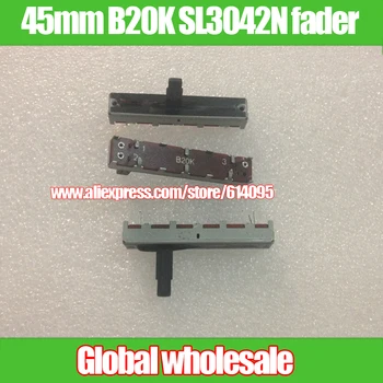 

3pcs 45MM Straight Slide Potentiometer B20K SL3042N with midpoint handle 15MM / fader single linkage mono B203