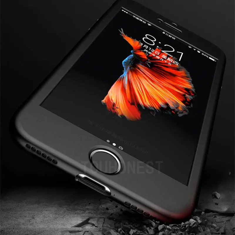 Резиновый силиконовый мягкий чехол для телефона для iPhone XS Max XR 6 6S 7 plus чехол s 360 Полный Чехол для iPhone 5 S 5 SE 8 plus чехол