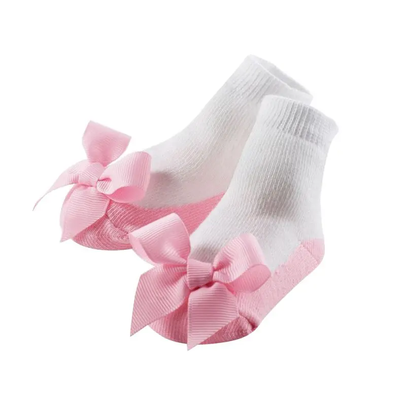 Baby Infant Socks Newborns Girls Princess Bow Knot Socks Holiday Birthday Gifts