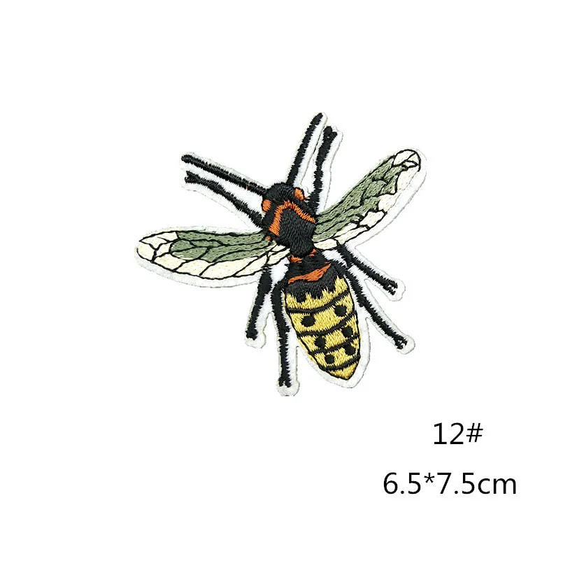 Божья коровка животные ткань parches вышивка железа на заплатках для одежды мешок DIY украшения наклейки для одежды аппликация значок - Цвет: as picture12