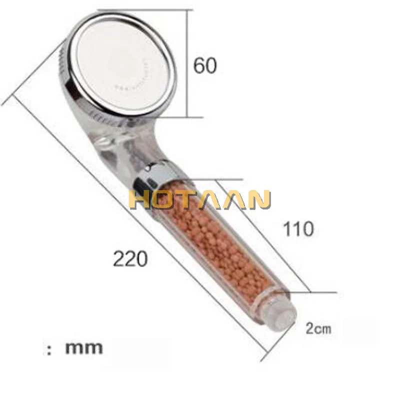 crystal Anion spa Hand hold Bathroom hand shower shower head Filter Pressurize Saving Water Bathroom Accessories YT-5103 shower head,filter shower head,shower nozzle,shower water filter