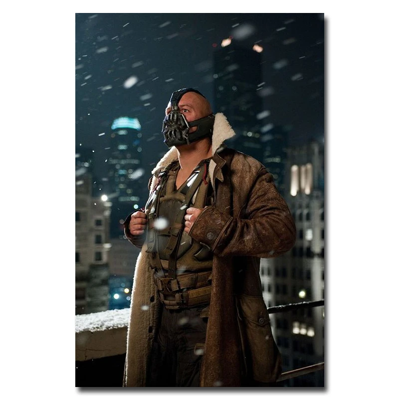 Шелковый постер с принтом в виде героев мультфильма Batman Joker The Dark Knight ries 13x20 24x36