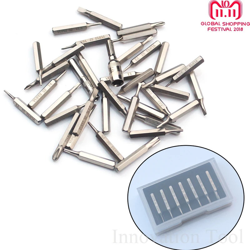

4mm S2 Alloy Steel Magnetic Screwdriver Bits Precision Screw Driver Head Set for Xiaomi Wowstick Wiha ES120 ES121 Screwdriver