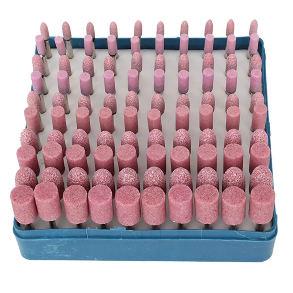 Mounted Grinding Stone Polishing Grinder Drill Bits Pack of 100-in