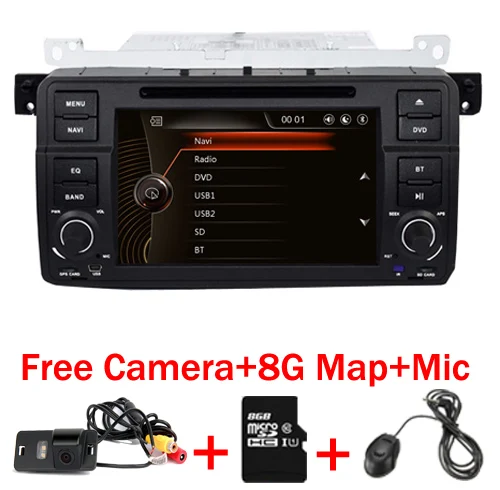 7 Digtal HD Autoradio gps navigation for bmw e46 dvd M3 3G GPS Bluetooth Radio RDS