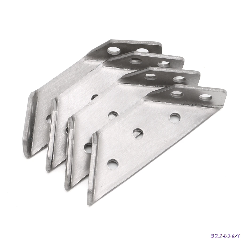

4PCS Small Stainless Steel Support Right Angle Code Fixed Bracket Corner Brace