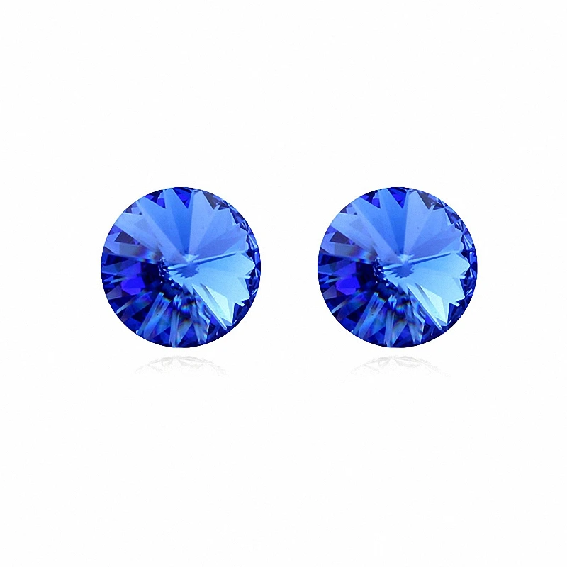 Женские серьги гвоздики с австрийскими кристаллами 7 цветов|austrian crystal stud earrings|crystal