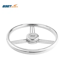 BSET MATEL 13-1/2 ''342 мм рулевое колесо из нержавеющей стали 316 морской класс 3 Спицы 15 градусов Морская Лодка Яхта аксессуары