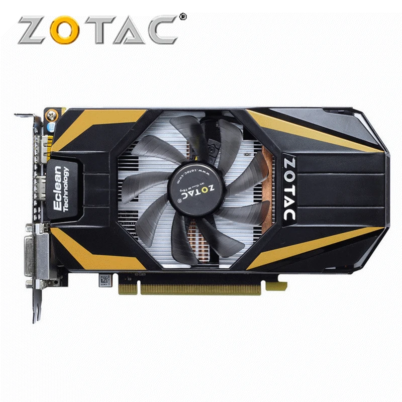 Оригинальная видеокарта ZOTAC GeForce GTX 650Ti Boost 1 ГБ GPU 192 бит GDDR5 графические карты VGA для