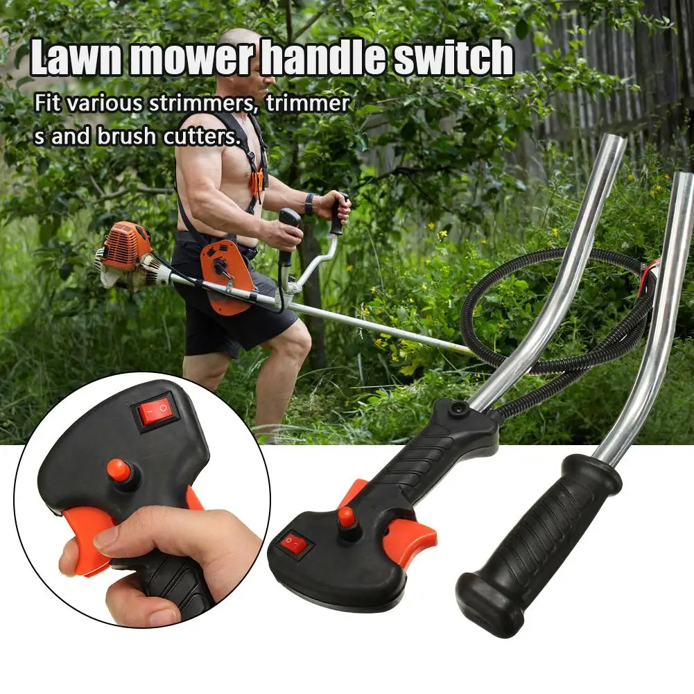 

Strimmer Brush Cutter Tube Handle Switch + Throttle Trigger Cable US NEW Lawn Mower Parts Trimmer Gardening Accessories Tools