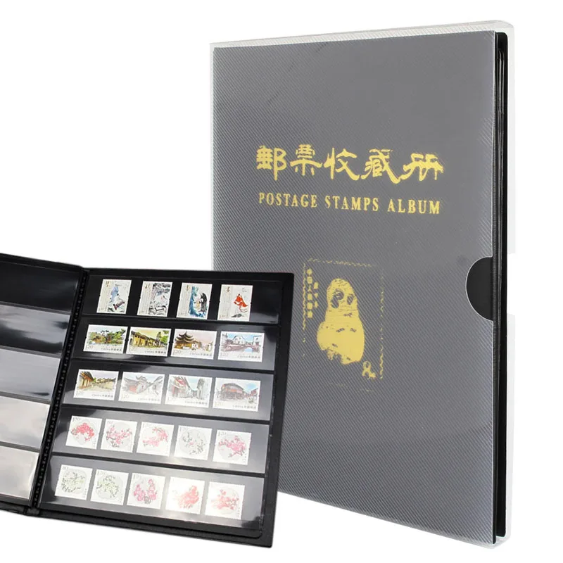 Портативный Почтовые марки альбом коллекция хранение различных размеров Бумага деньги банкнот книги