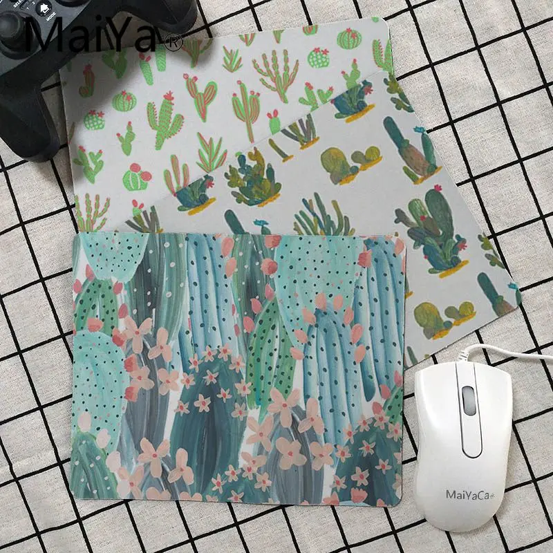 

Maiya New Designs Printing Cactus art gamer play mats Mousepad Smooth Writing Pad Desktops Mate gaming mouse pad