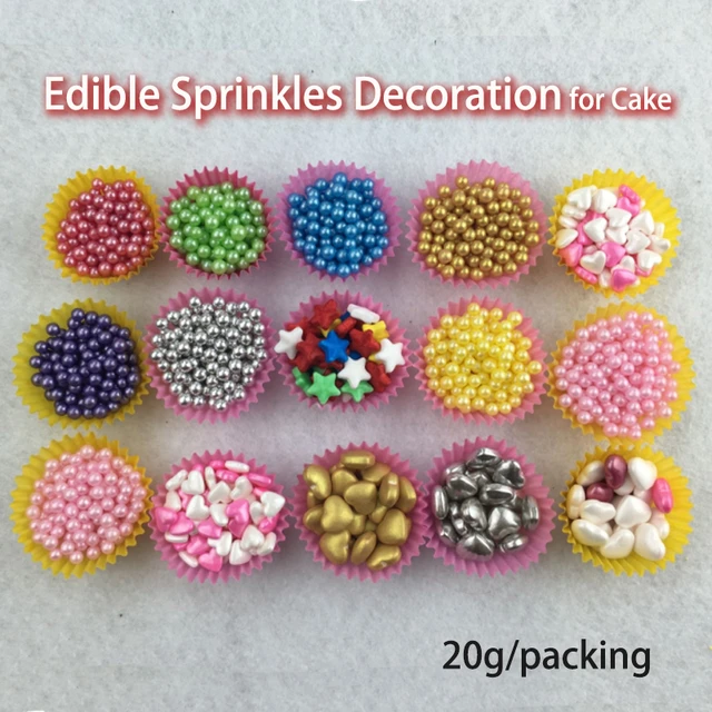 Edible Glitter Sprinkles for Cake Decoration 2mm - China Sprinkles, Mix  Sprinkles