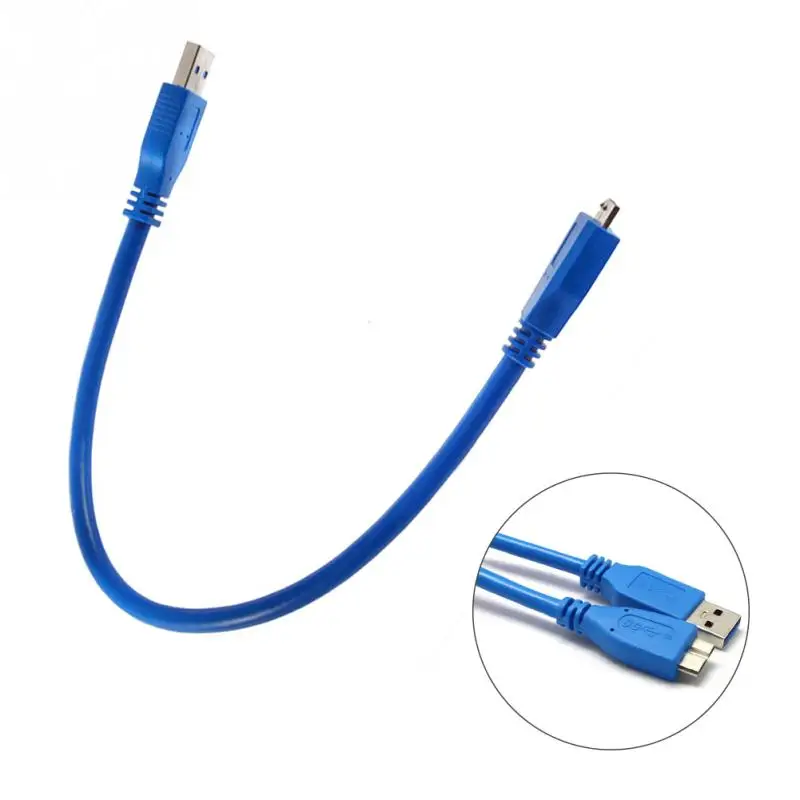 

New 30cm/11.8in USB 3.0 Male A To Micro USB Male B Converter Data Transmission Cable for Samsung mobile HDD PC Laptop mobile HDD