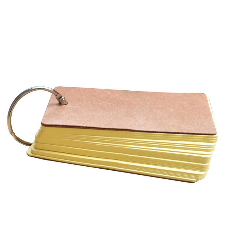 PPYY-милый кавайный конфетный цвет чистая крафт-бумага блокноты для записей портативные блокноты карточки для слов детский подарок канцелярские школьные товары