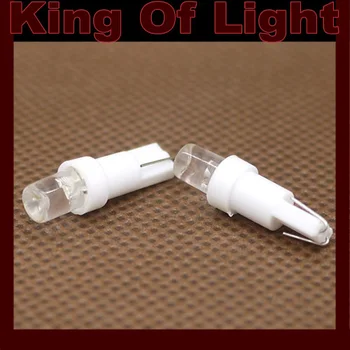 

100pcs/lot T5 1led LED Auto Car Light Interior Bulbs Wedge Lamp White/Blue/Green/Red/Yellow free shipping