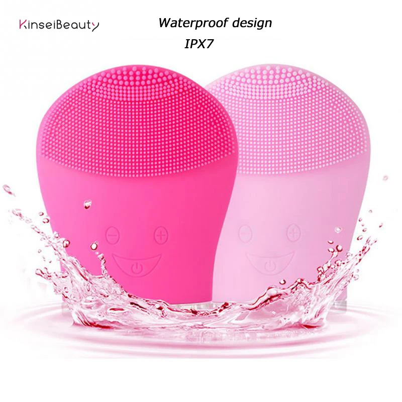 Electric Facial Cleansing Brush Soft Silicone Face IPX7 Waterproof USB Rechargeable Washing | Красота и здоровье