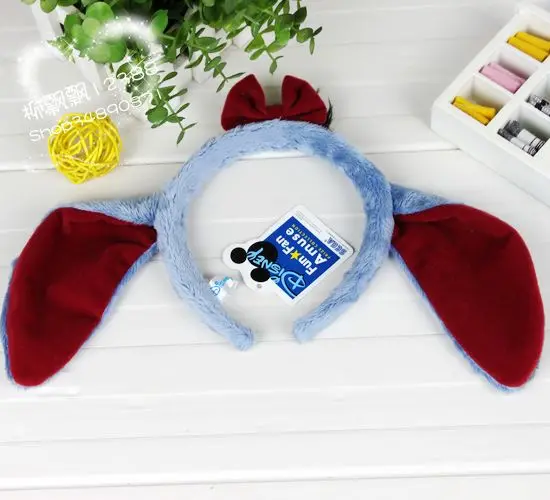 NEW Cute 626 Lilo Stitch EARS COSTUME Headband Cosplay Plush Adult/Kids Gift 2018