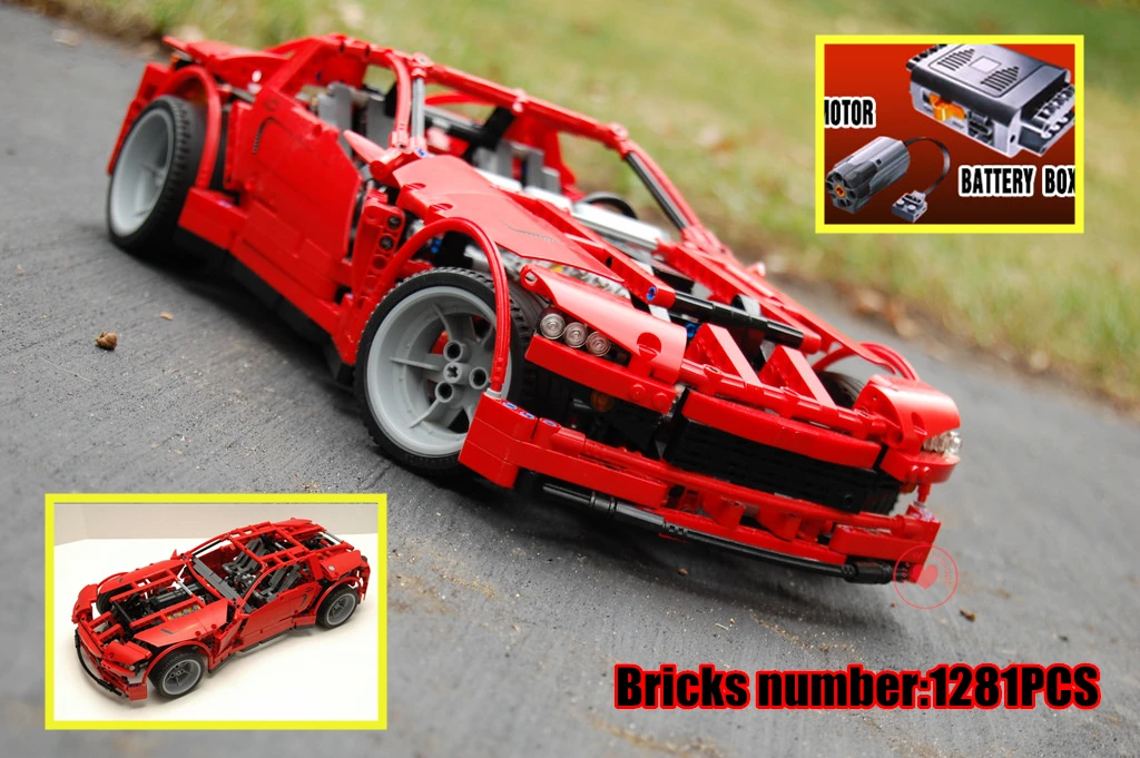 

New technic series Super Car fit legoings technic car motor fuction power city Building Blocks Bricks Toys DIY kid gifts 8070