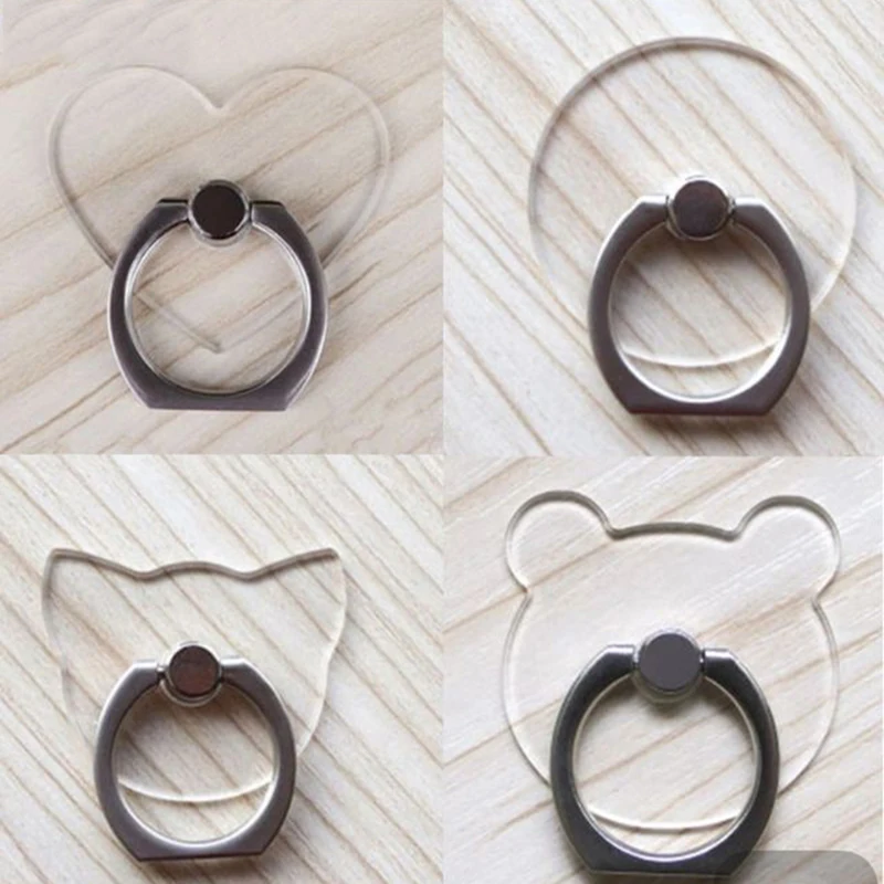 

Transparent Universal Finger Ring Phone Holder For Samsung Xiaomi Bracket Stand Support For iPhone4 4S 5 5S 6 6Plus 7 8 X XR MAX