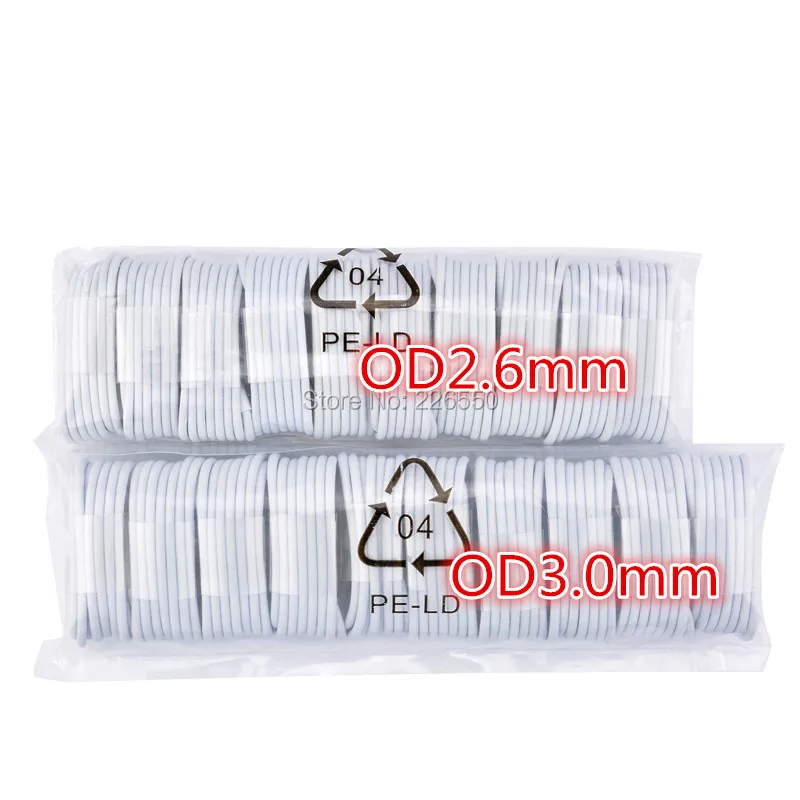 

10pcs A+++ Thick OD 3.0mm Usb data sync charger Cable for Mobile phone for Tablet PC Accessory Bundles