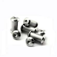 Нож стальной винт заклепки декоративный внешний вид Шестигранная Сливовая гайка+ винт нож diy аксессуары T8