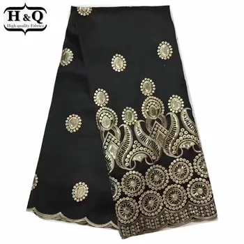

Latest Style 5 Yards/lot African Georges Lace Fabric With Sequins African Lace Fabric With Super Quality For Sewing Garment 2018