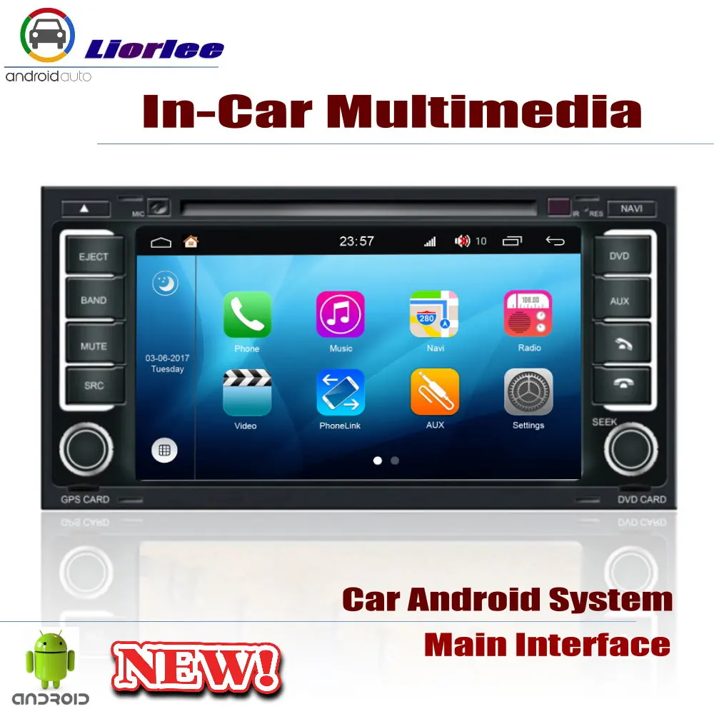 Discount Auto DVD Player GPS Navigation For Volkswagen VW Touareg (7L) 2002~2010 Car Android Multimedia System HD Screen Radio 1