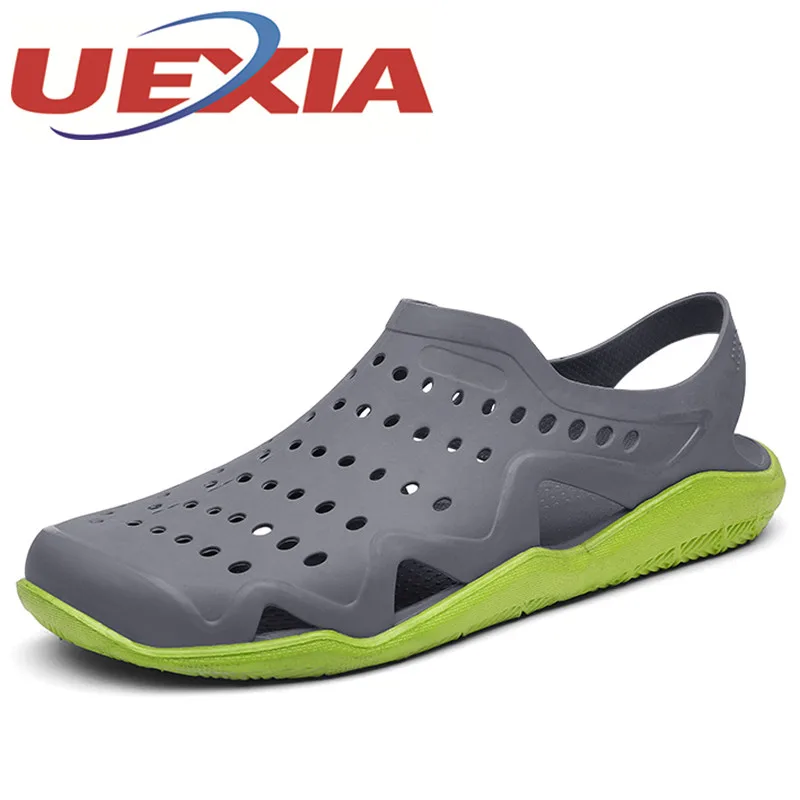 Big Size 39 45 Mens Breathable Beach Sandals Shoes Outdoor Plastic EVA
