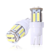 500x t10 7014 7020 10 smd 194 168 w5w conduziu a lâmpada luz de folga luz da placa de licença lâmpada led luzes de largura 10 leds 12v