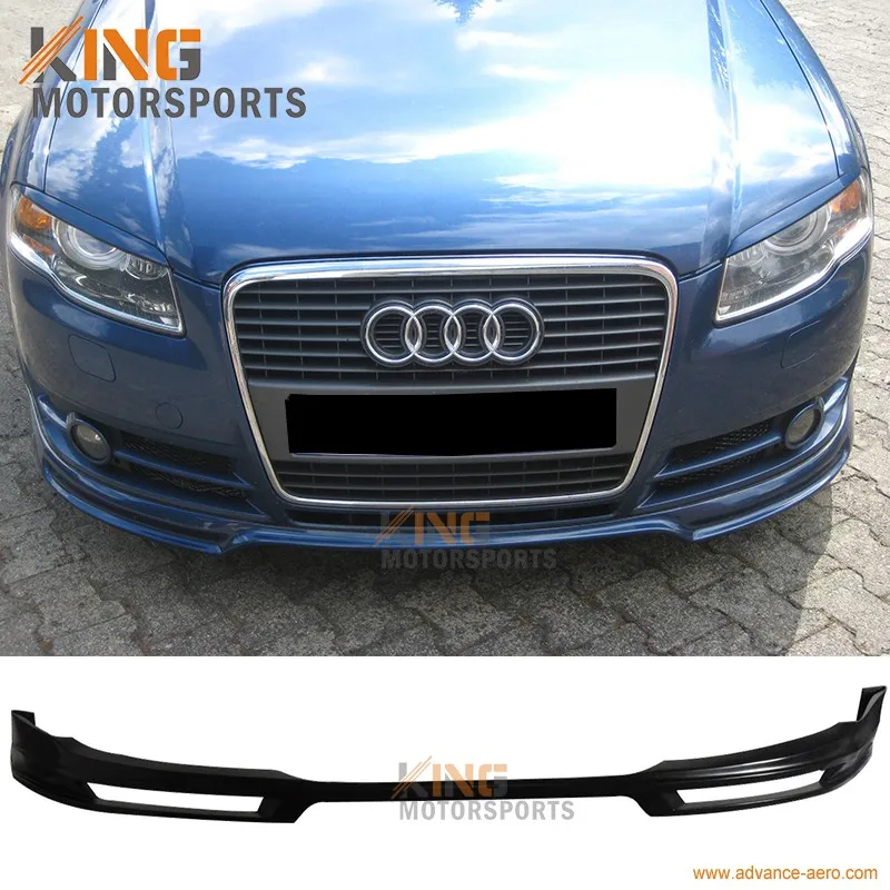 Fits 06-08 Audi A4 B7 Type A Front Bumper Lip Spoiler Bodykit Poly Urethane Global Free Shipping Worldwide