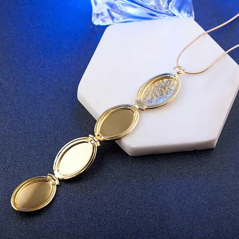

Magic Photo Pendant Memory Floating Expanding Photo Locket Necklace Plated Flash Box Fashion Album Box Necklaces