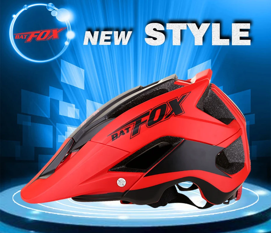 

BATFOX Bicycle Helmet Ultralight Women Men MTB EPS Helmet Casco Ciclismo Integrally-Molded Bike Helmets Safety Helmet 56-63CM