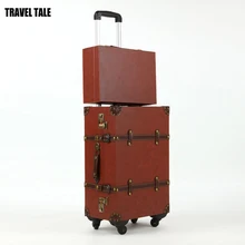 Travel tale 2" 22" 2" bavul дорожная сумка в винтажном стиле комплект багажных сумок на колесиках Спиннер полиуретанового непромокаемого покрытия чемодан