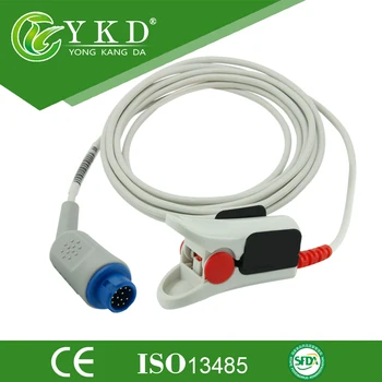 

Compatible Adult Finger Clip Spo2 Sensor Use For M1190A /V24E monitor,12pin