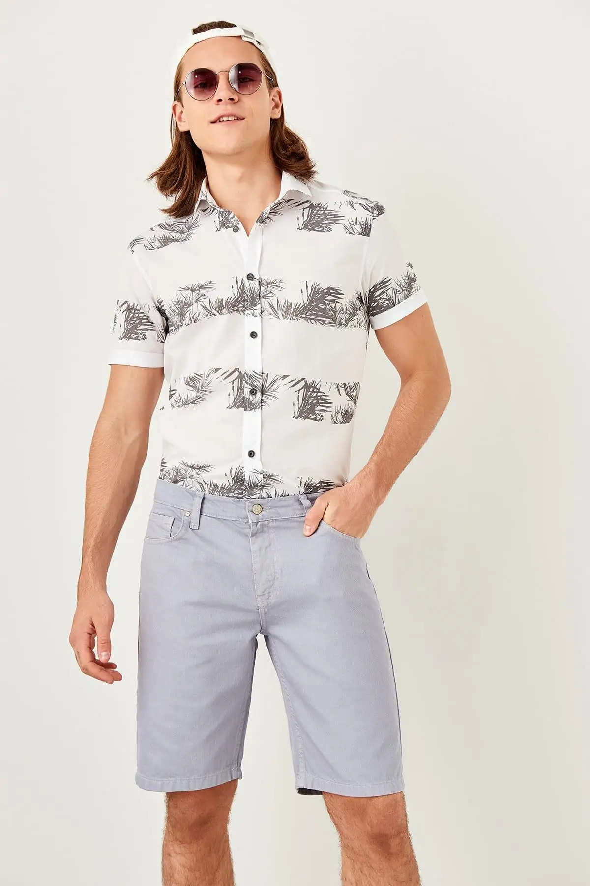 Trendyol новые сиреневые мужские шорты С 5 Карманами TMNSS19CI0005