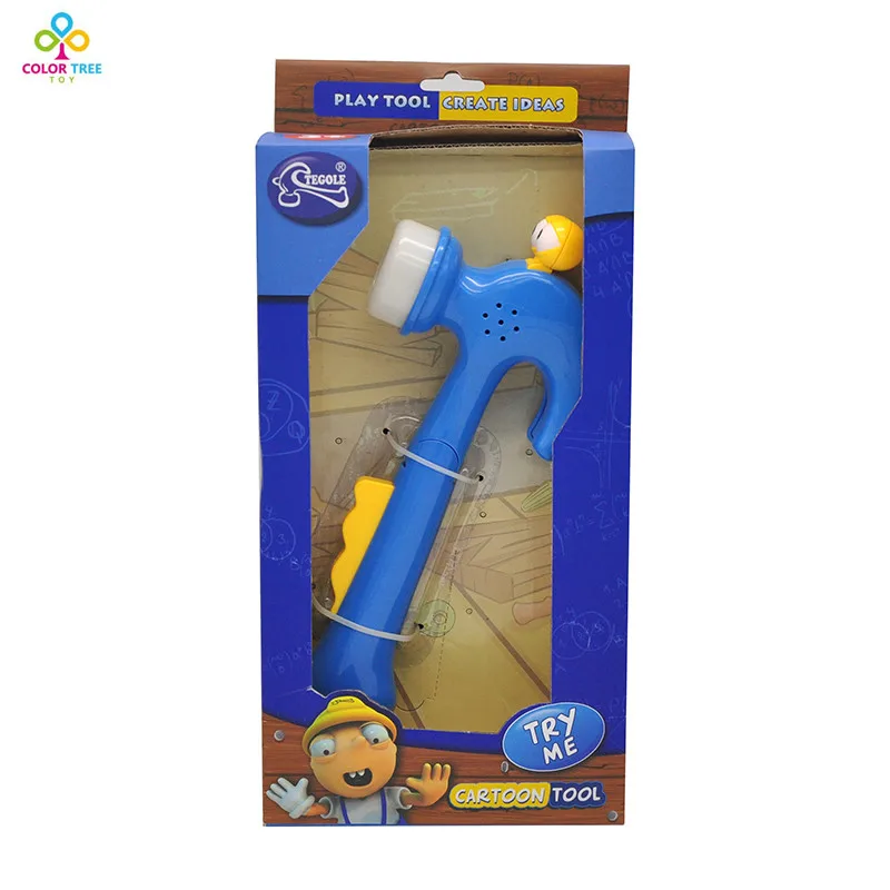 Electric Toy Hammer Plastic Kids Engineer Tools Pretend Play Toys