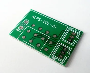 

5pcs Double Sided PCB for ALPS RK27 RK16 Potentiometer 3pin / 4pin Stereo Tinned