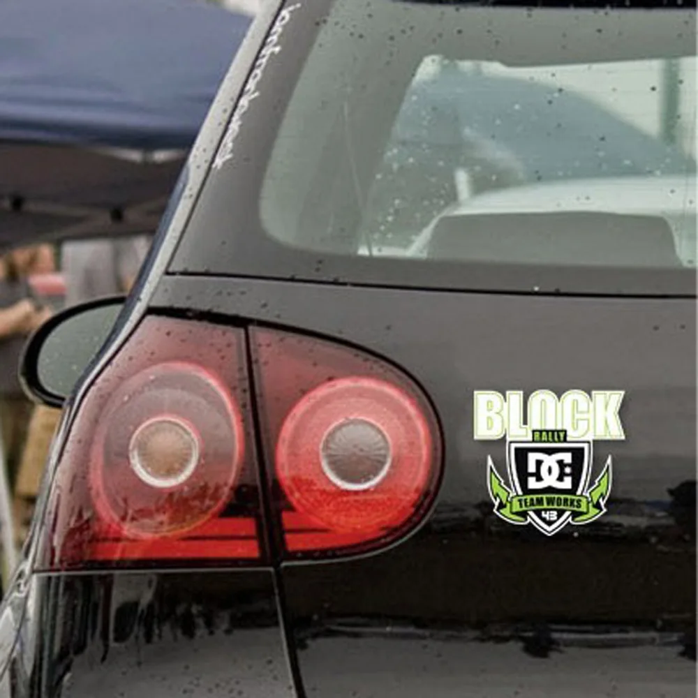 Car Stickers DC Block 43 Rally Team Works Decals Auto Tuning Waterproof Reflective 15 14cm