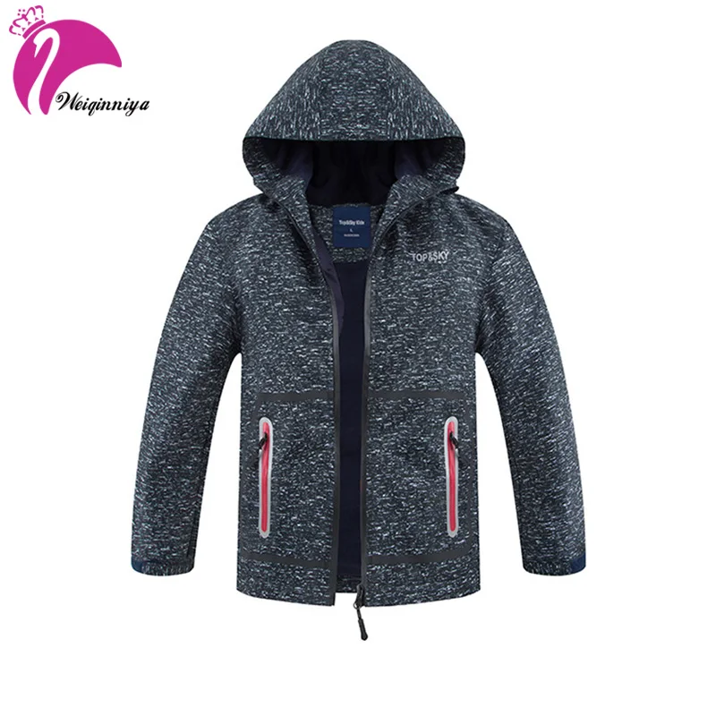 New Children's Boys Jacket Cool Hooded Tracksuit Windbreaker Tops Clotheing Cute Kids Jacket For