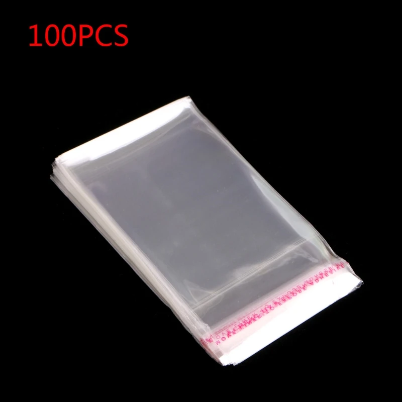 100 шт./пакет прозрачный Пластик из полиуретана с открытыми порами, самоклеющиеся пломбы сумка многоразового полиэтиленовые пакеты для упаковки ювелирных изделий и Дисплей