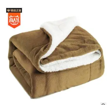 

DREAM KARIN Cross-border special hot style Sherpa lamb blanket thickened double flannel blanket spot
